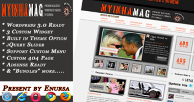 free wordpress theme Myinhamag V.1
