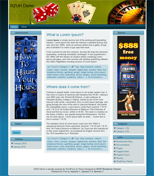 free wordpress theme Cashino Gambling Theme 1