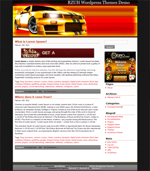 “Racing Car” Theme 3