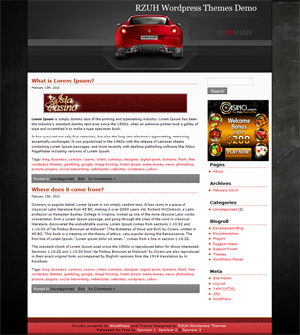 “Racing Car” Theme 1