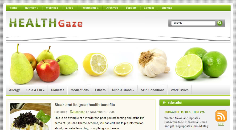 Eye Gaze – Free Premium WordPress Theme