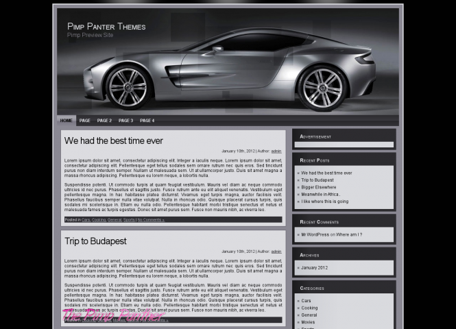 Automobile WP Theme