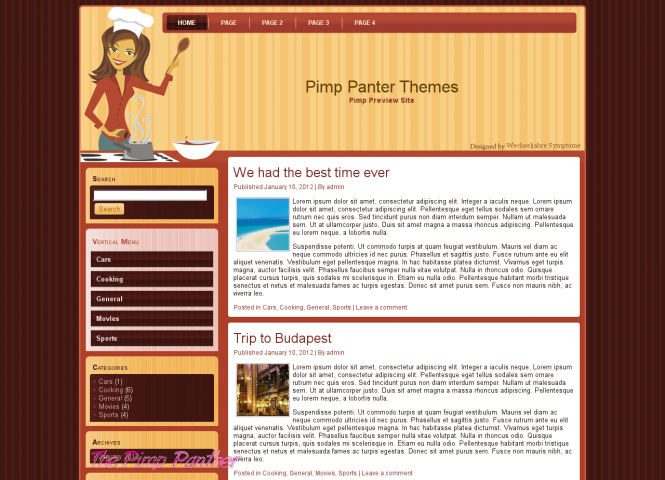 Cooking WordPress Theme