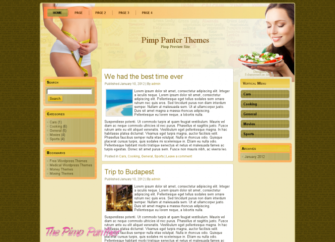 Diet WordPress Theme