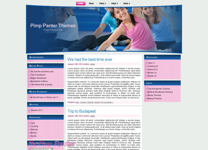 Fitness Wordpress Theme Two