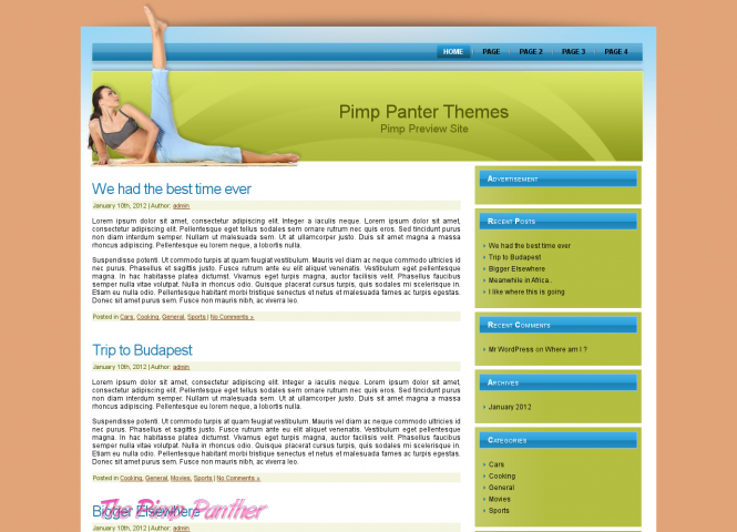 Gymnastics Wordpress Theme