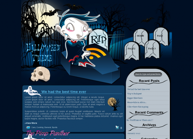 Halloween in Blue