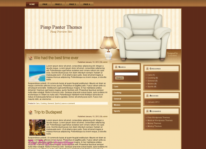 Lamp WordPress Theme