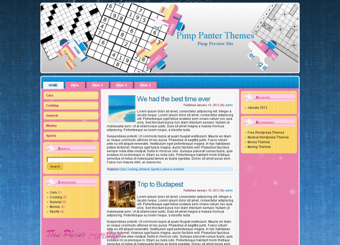 Puzzle WP Theme