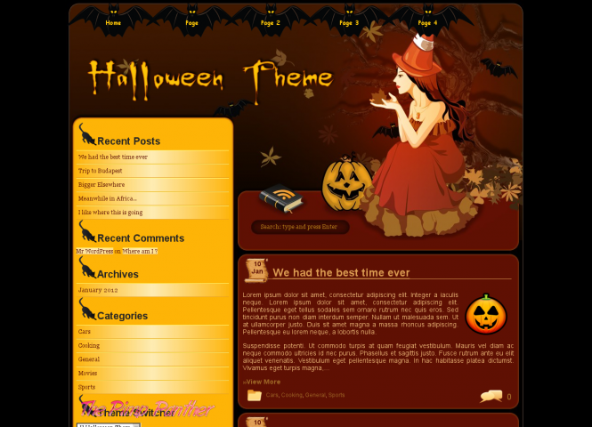 Vee's Halloween Theme