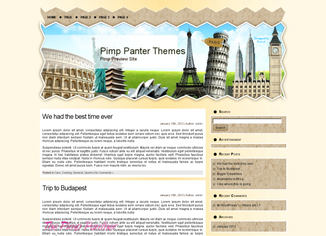 WP Travel Theme 1