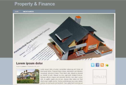 free wordpress theme Finance and Property