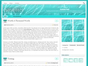 Cyan Breeze Wordpress Theme