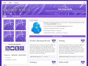 Lavender Breeze Wordpress Theme