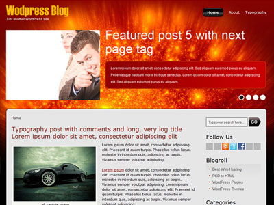 free wordpress theme Galaxy