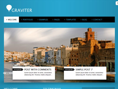 free wordpress theme Graviter