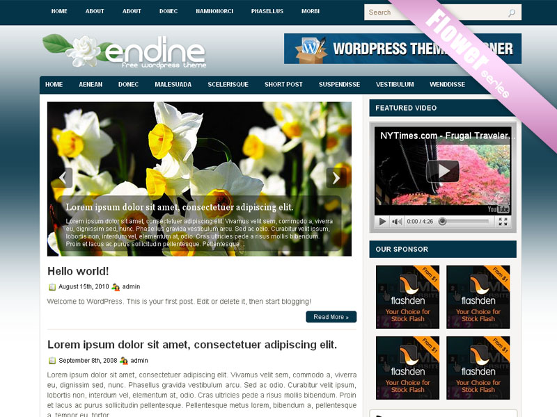 free wordpress theme Endine