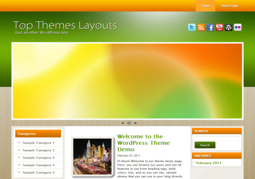 free wordpress theme Forest Green