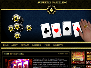 free wordpress theme Gold Deluxe Casino