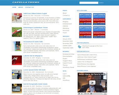 free wordpress theme Capella Theme