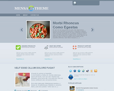 free wordpress theme Mensa Theme