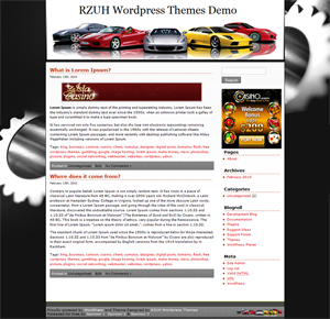 “Racing Car” Theme 4
