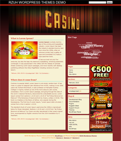 Abstract Casino Blogging Wordpress Theme