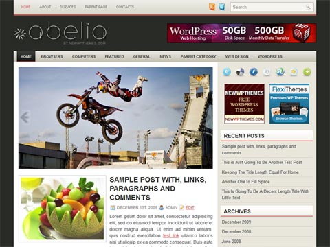 Free WordPress Theme – Abelia. Free Download