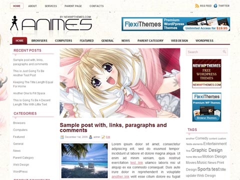 Animes – Free Premium WordPress Theme