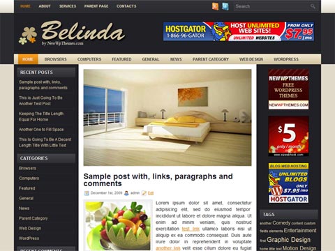 Free WordPress Theme – Belinda. Free Download