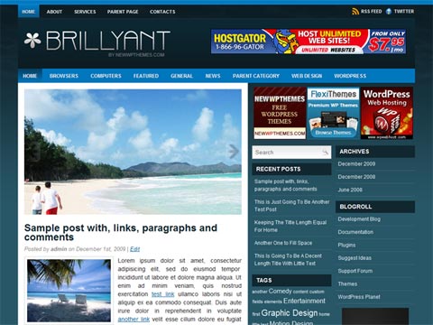 Free WordPress Theme – Brillyant. Free Download