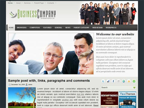 free wordpress theme BusinessCompany