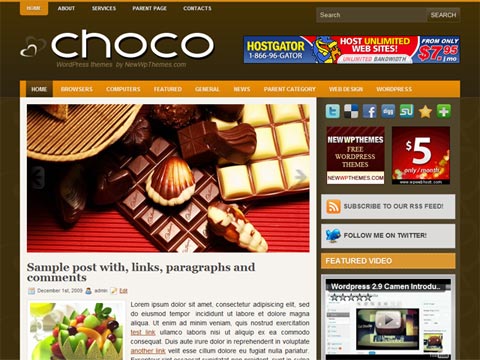 Free WordPress Theme – Choco. Free Download