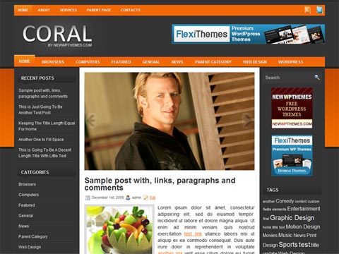 Free WordPress Theme – Coral. Free Download