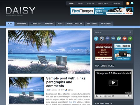 Daisy – Free Premium WordPress Theme
