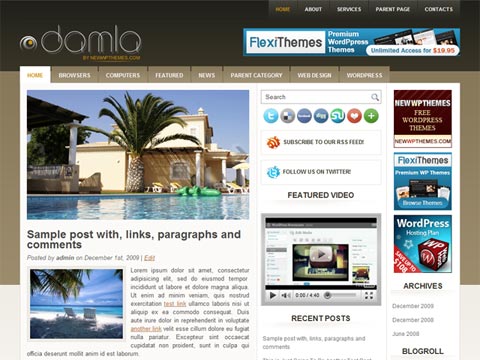 Damla – Free Premium WordPress Theme