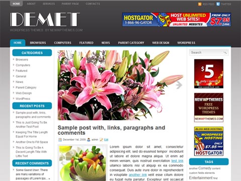 Free WordPress Theme – Demet. Free Download