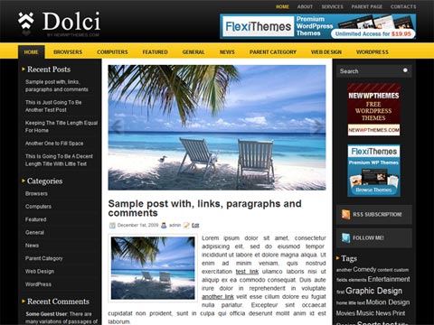 free wordpress theme Free WordPress Theme – Dolci. Free Download