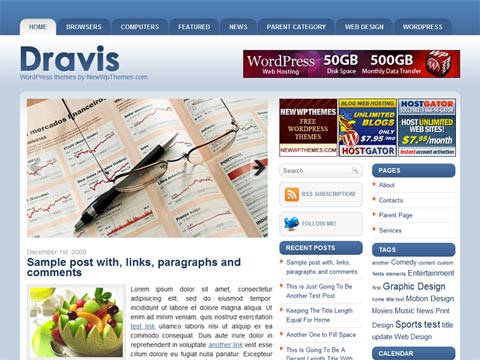 Free WordPress Theme – Dravis. Free Download
