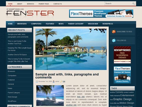 Fenster – Free Premium WordPress Theme
