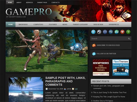 GamePro – Free Premium WordPress Theme