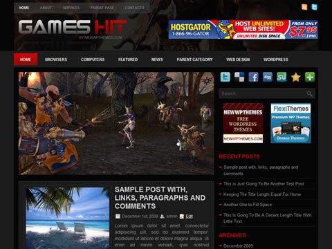 GamesHit – Free Premium WordPress Theme