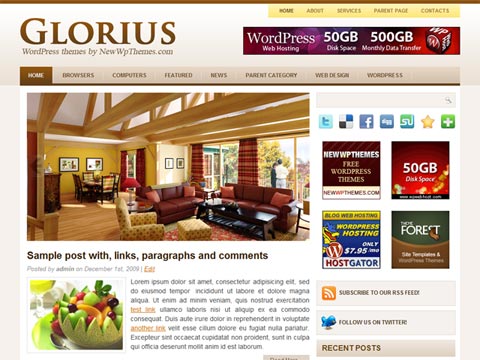 Free WordPress Theme – Glorius. Free Download
