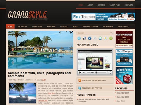 GrandStyle – Free Premium WordPress Theme