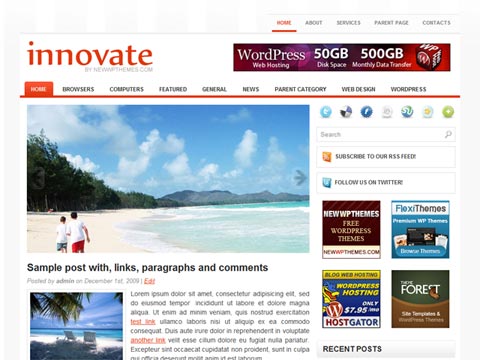 free wordpress theme Free WordPress Theme – Innovate. Free Download