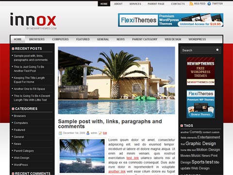 free wordpress theme Free WordPress Theme – Innox. Free Download