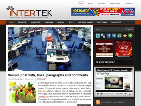 Free WordPress Theme – Intertek. Free Download