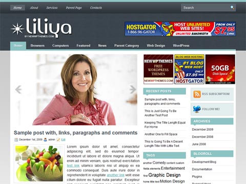 free wordpress theme Free WordPress Theme – Liliya. Free Download