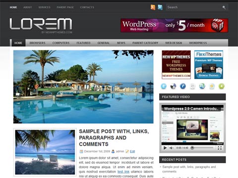 free wordpress theme Free WordPress Theme – Lorem. Free Download