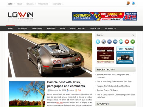 free wordpress theme Lovin